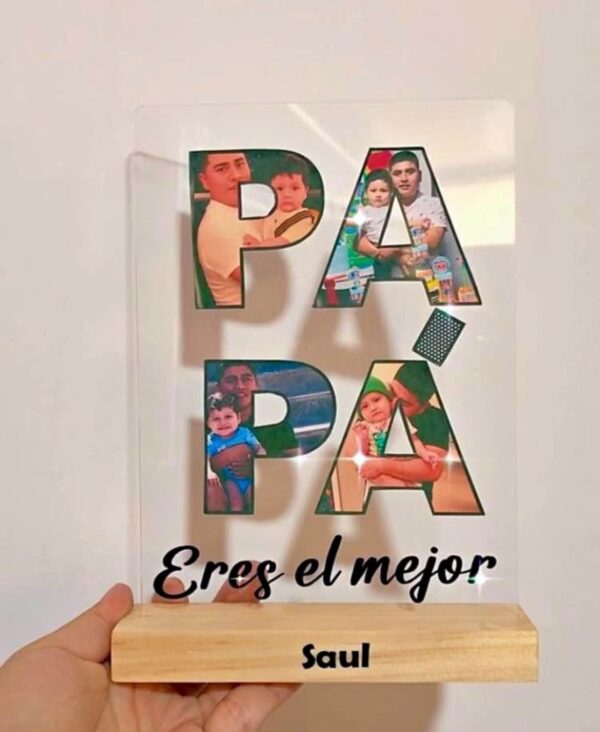 Cuadro vidrio Papá - Imagen 2